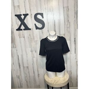 ANNE KLEIN black blouse